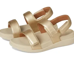 F-Mode Go Adjustable Flatform Back-Strap Sandals