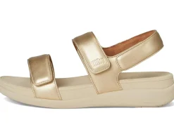 F-Mode Go Adjustable Flatform Back-Strap Sandals