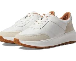 F-Mode Leather/Suede Flatform Sneakers