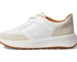 F-Mode Leather/Suede Flatform Sneakers