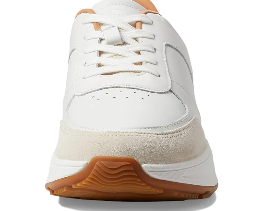 F-Mode Leather/Suede Flatform Sneakers