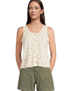 Foothill Pointelle Button Tank