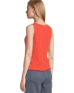 Foothill Pointelle Button Tank