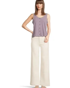 Foothill Pointelle Button Tank