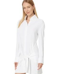 Four Sleeve Nk Shirt Mini Dress