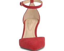 Foxena Pointed Toe Ankle Strap Pump