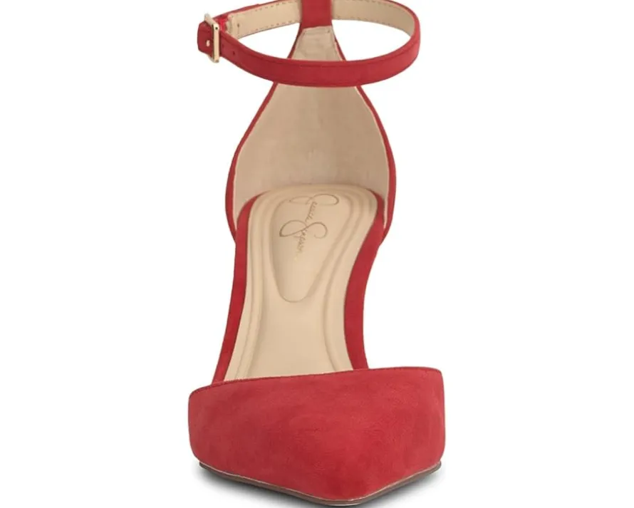 Foxena Pointed Toe Ankle Strap Pump
