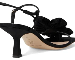 Frank Flower Applique Heeled Sandals