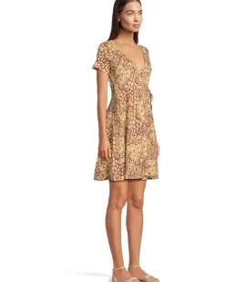 Freesia Wrap Short Sleeve Dress