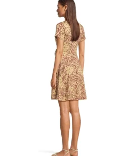 Freesia Wrap Short Sleeve Dress