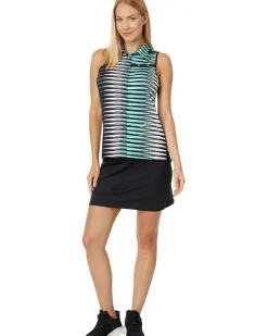 Frequency Print Sleeveless Top