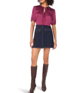 Front Two Ties Short Sleeve