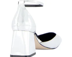 Fulian Ankle Strap Block Heel Pump