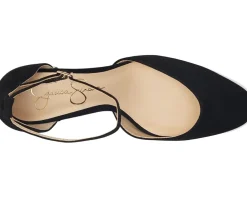 Fulian Ankle Strap Block Heel Pump