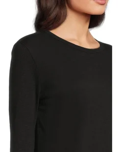 Garment Dye Tees - Long Sleeve Round Neck Tee with Rib Sleeve and Back Gusset