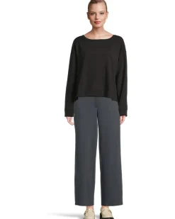 Garment Dyed Terry Ballet Neck Box Top