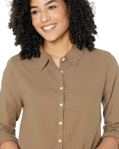 Gauze Long Sleeve Taylor Blouse