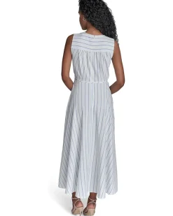 Gauze Striped Faux Wrap