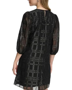 Glitter Chiffon Dress