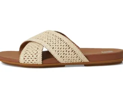 Gracie Woven Cross Slides