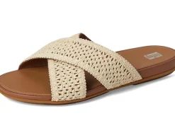 Gracie Woven Cross Slides