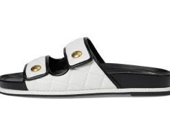 Graysin Quilted Double Band Slide Sandals