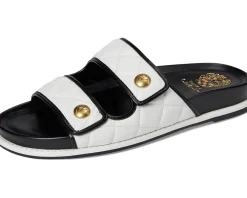 Graysin Quilted Double Band Slide Sandals