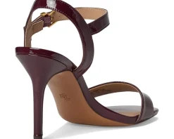 Gwen Crinkle Patent Leather Sandals