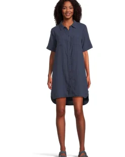 Half Sleeve Swing Shirt Dress