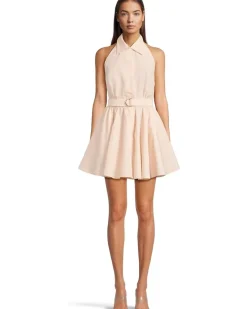 Halter Flared Mini Dress