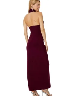 Halter Turtle Side Slit Gown