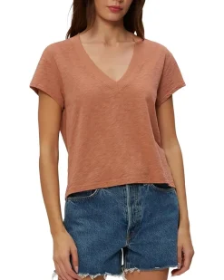 Harlan Cropped V-Neck Tee