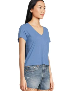 Harlan Cropped V-Neck Tee