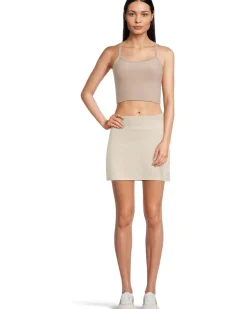 Heather Rib Hold Court Skirt