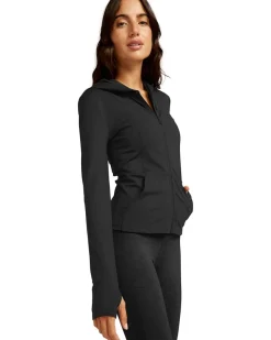 Heather Rib Morning Jog Hoodie