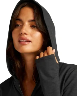 Heather Rib Morning Jog Hoodie