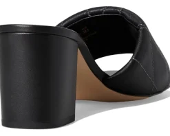 Holly Block Heel Sandals with Quilting