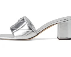 Holly Block Heel Sandals with Quilting