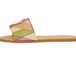 Holly Quilted Patchwork Leather Sandals