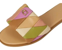 Holly Quilted Patchwork Leather Sandals