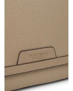 Hudson Colorblocked Pebbled Leather Flap Shoulder Bag