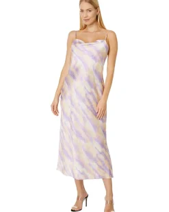 Ikat Tie-Dye Cowl Cami Dress