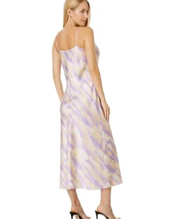 Ikat Tie-Dye Cowl Cami Dress