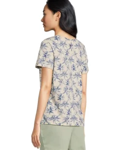Indigo Palms Printed Short Sleeve Tee