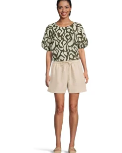 Inlet Ikat Short Sleeve Blouse