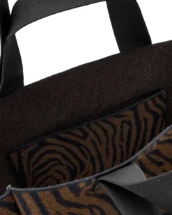 Izzy Zebra East/West Tote