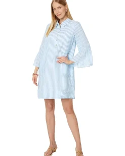 Jazmyn 3/4 Sleeve Linen Tunic Dress