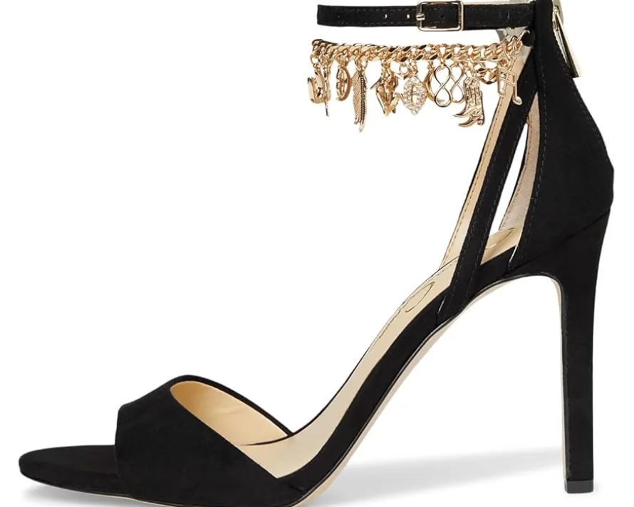 Jetser Chain Medallion Heeled Sandals