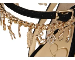 Jetser Chain Medallion Heeled Sandals