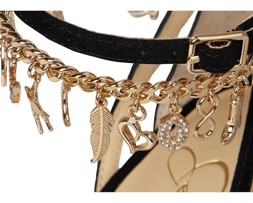 Jetser Chain Medallion Heeled Sandals